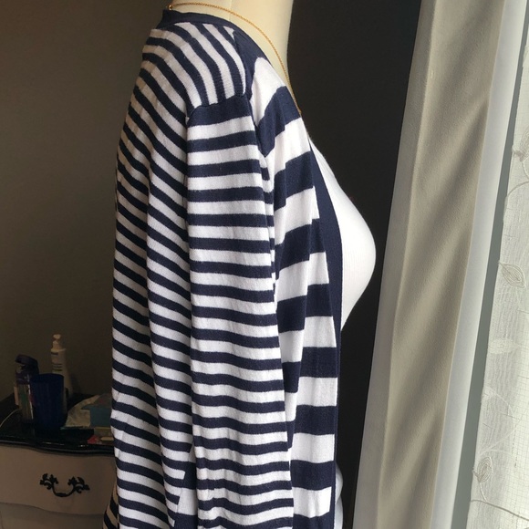 A Pea In the Pod knit striped cardigan sweater - Picture 3 of 6